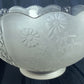 2 available Vintage Old Art Deco Lampshade Frosted Clear Pressed Glass Floral Scalloped Tint Diffuser Ceiling Fan Light Cover 3.25" Fitter