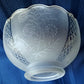 2 available Vintage Old Art Deco Lampshade Frosted Clear Pressed Glass Floral Scalloped Tint Diffuser Ceiling Fan Light Cover 3.25" Fitter