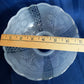 2 available Vintage Old Art Deco Lampshade Frosted Clear Pressed Glass Floral Scalloped Tint Diffuser Ceiling Fan Light Cover 3.25" Fitter