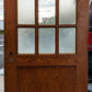 4 available 35.5"x83"x1.75" Antique Vintage Old SOLID Wood Wooden Exterior Entry Interior Office School Door Window Textured Glass Lites